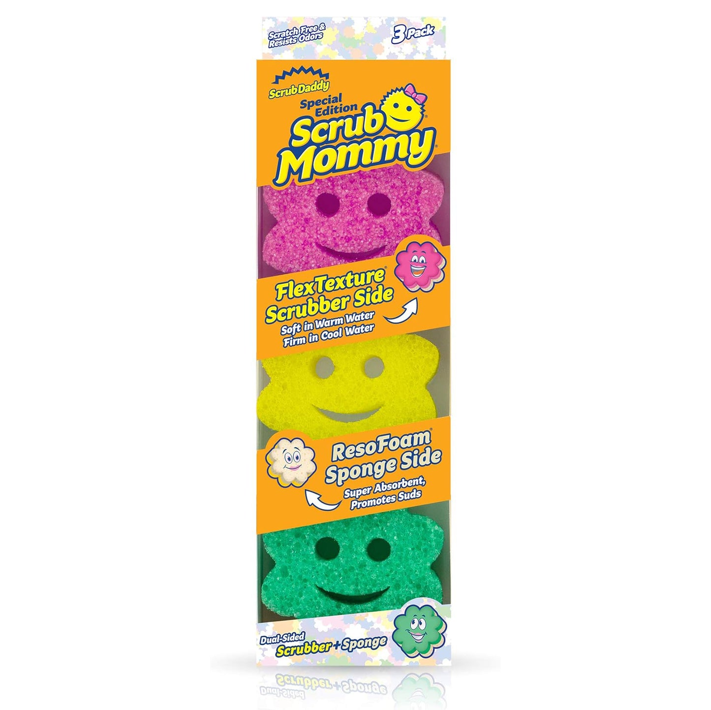 Scrub Mommy Power Flower 3 Pack